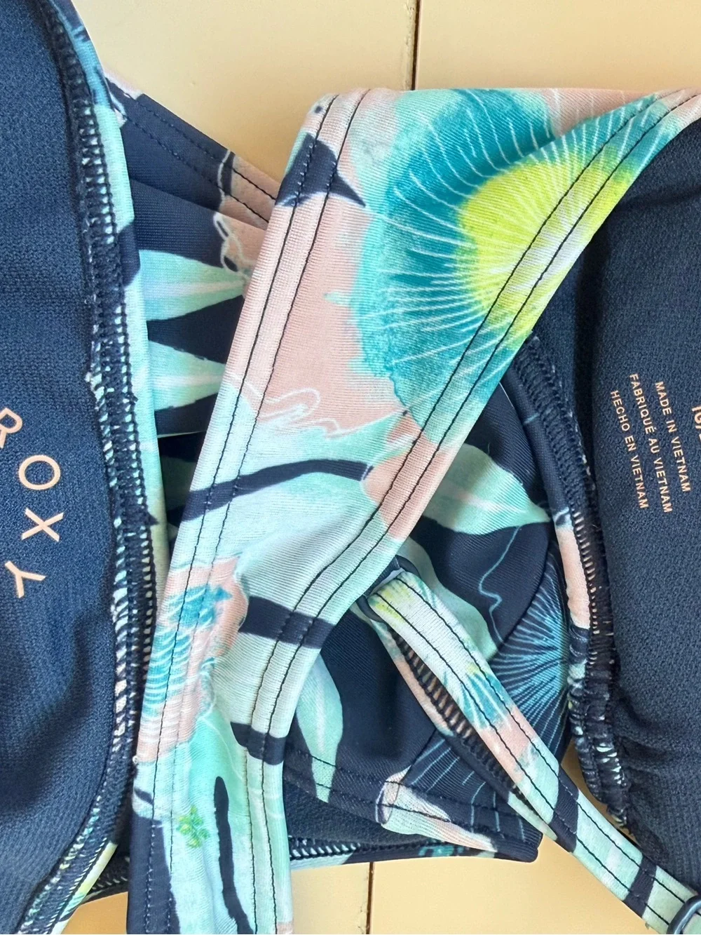 Roxy Girls Floral Bikini Swimsuit Set Size 14/XL Tropical